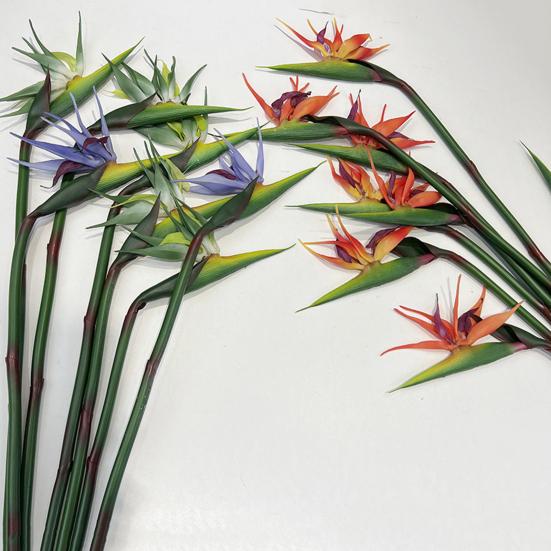 Artificial Flower Lifelike Bird of Paradise Realistic Non-fading And Low Maintenance Home Decoration