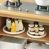 Rotatable Spice Rack Kitchen Round Multifunctional Organising Tray Non-slip Spice Round Rack Organiser