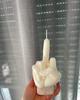 Handmade Silicone Middle Finger Mold for Creative Plaster and Cake Decorations