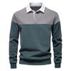 Men's Colorblock Button Lapel Long Sleeve Top Men's Casual Fashion Shirt