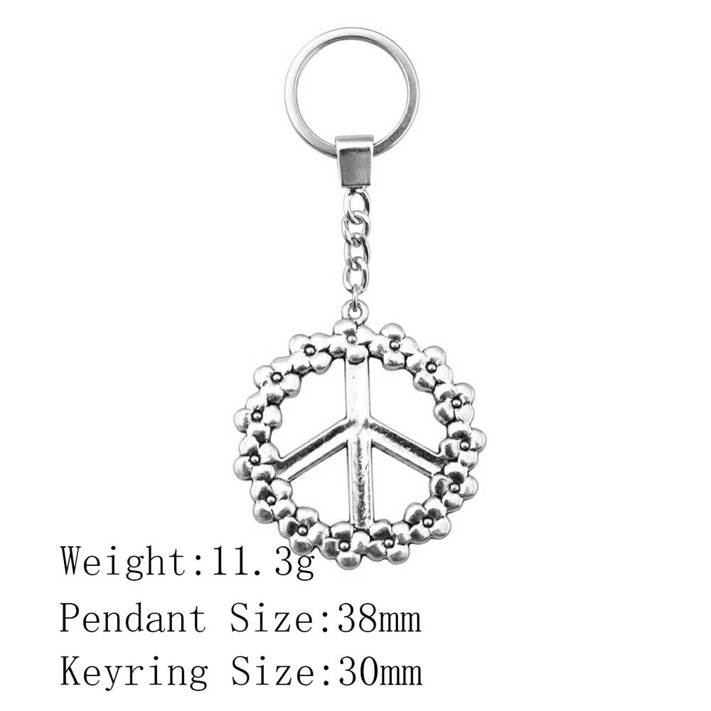 Valentine's Day Car Key Ring The Flower Of Life Keychains Backpack Key Chain For Car