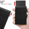 Rfid Smart Wallet Card Holder Metal Thin Slim Men Women Wallets Pop Up Minimalist Wallet Small Black Purse Vallet Walets for Men