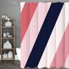 Современная минималистичная наклонная квадратная красно-розовая черно-белая шторка для душа, декоративная шторка для душа для ванной комнаты, водонепроницаемая штора для душа