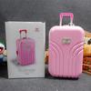 Creative Luggage Shaped Money Box Pink Silver Color Piggy Bank Suitcase Toy Gifts For Children
