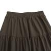 Women Cotton A-line Skirts Summer Loose Casual Elastic Waist Long Skirts