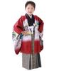 Kimono Haori and Full Hawk Kabuto Matsu B Tachi Kabuto Crimson Indigo Hakama String Length [KYOETSU] 5-Year-Old Boy's Shichi-Go-San Set, Hakama, Set,