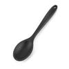 Durable Anti-rust Wear-resistant Ergonomic Handgrip Dining Silicone Non Stick Oval Spoon for Dorm Fruit Spoon