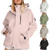 Женский однотонный худи с длинным рукавом для улицы, ветрозащитная и водонепроницаемая тонкая куртка