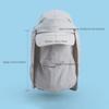 Sun Cap with Removable Face Neck Cover Flap Quick Dry Breathable Fishing Hat Summer Outdoor Sun