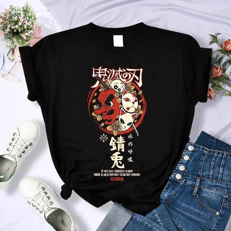 Demon Slayer T Shirt Women Kimetsu No Yaiba Nezuko Tshirt FeUnisex Tanjirou Kamado Graphic Tee Shirt Japanese Anime Unisexga T-shirt