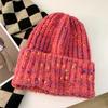 New Women's Autumn and Winter Outdoor Knitted Hats Warm Big Head Circumference Cold-proof Wild