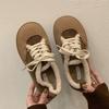 Fashion 2024 Women Winter Boots Warm Plush Velvet Ankle Snow Boots Lace Up Soft Winter Sneakers Comfortable Cotton Shoes for Women