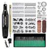 Electric Engraving Tool Kit US Plug Corded Micro Engraver Pen Set with Accessories Marking Machine Stencils 2-in-1 Button Control Engraver