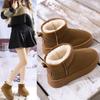 Winter Snow Boots Women's Winter Cotton Warm Cotton Shoes Short Women's Boots Casual Low Heel Thick Sole Comfortable Cotton Shoes