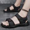 Fashion 2025 Summer New Men's Sandals Casual Plus Size Driving Shoes Outdoor Dual-use Beach Sandals Male Open Toed Comfortable Shoes