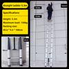 Aluminum Alloy Telescopic Ladder Portable Engineering Ladder Household Single Side Expansion Ladder