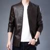 Leather Jacket Men's Jacket New Korean Version Trendy Slim Handsome PU Leather Locomotive Clothing Trendy Brand Versatile Men's Leisure