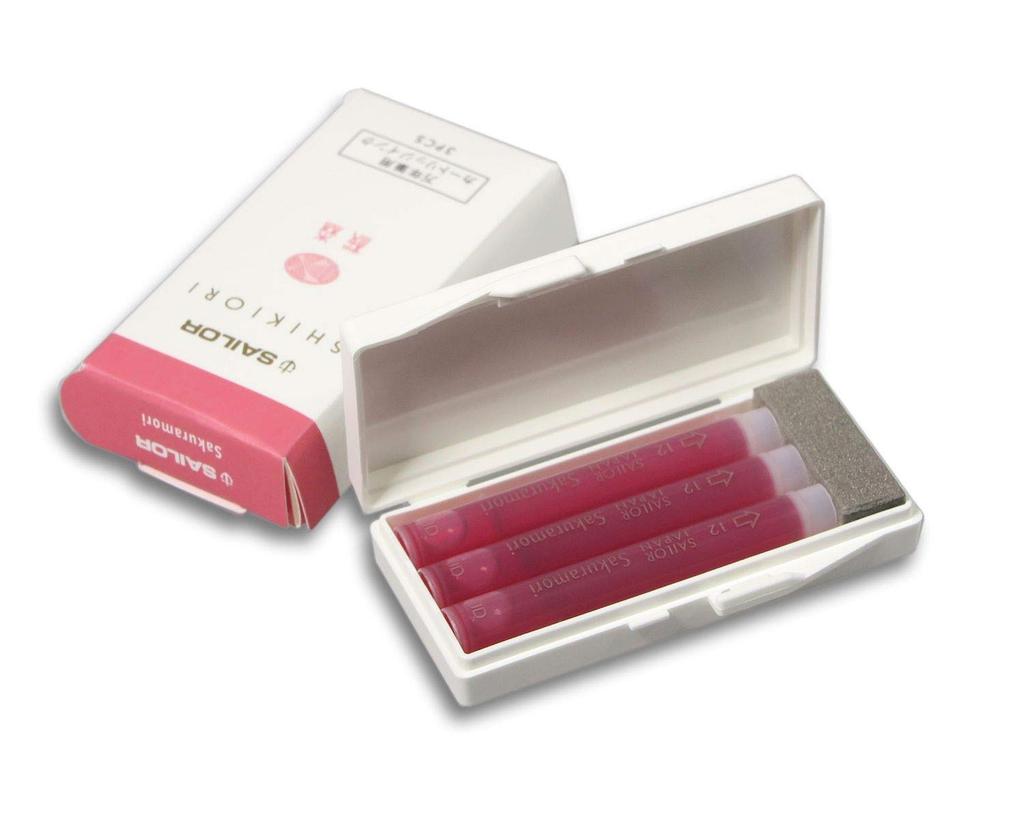 Sailor fountain pen Fountain Pen Cartridge Ink Shikiori Sakuramori (3 Pieces)