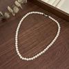 Imitation Pearl Necklace Crystal Bead Elegant Feminine Gloss Warm Jewelry