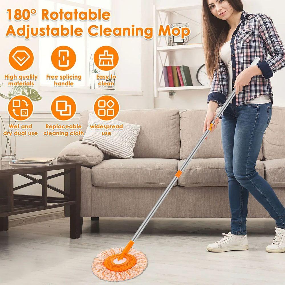 1Pcs 360 Rotatable Mop Set High-rise Cleaning Supplies Wall Cleaner Mop  for Wall Ceiling