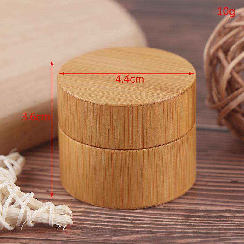 Bamboo Bottle Cream Nail Art Mask Cream Empty Cosmetic Container Storage Box