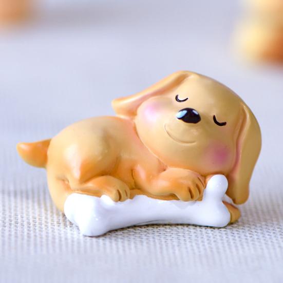 Фигурка из смолы, нежное животное, кошка, мультяшное литье, милая маленькая статуя собаки, праздничные принадлежности