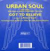 12inch Record URBAN SOUL, ROLAND CLARK & SHAWNEE  - Got To Believe KSS1092 BPM King Street 1999 US Dance & Electronica Used