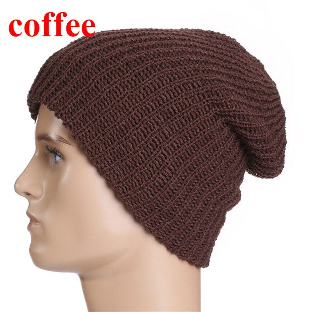 Winter Stretch Soft Ski Cap Warm Beanie Hat Knitted Caps Wool Knitted