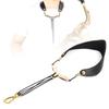 Fashion Leather Saxophone Strap Adjustable Neck Strap Saxophone Harness Leather Padded for Tenors/Alto/Soprano Sax