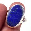 Natural Lapis Lazuli Gemstone Handmade 925 Solid Sterling Silver Ring S.10 W7a09
