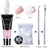Limegirl Poly Extension Nail Gel Kit All For Manicure Set Fast Building Gel Cuticle Pusher Finger Extend Mold Gel Polish Set