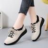 Sneakers Women Shoes Platform Loafers Lace Up Leather Flats 2025 Trend Spring Casual Mom Shoe Mujer Zapatos Chaussure Femme
