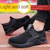 Labor Insurance Shoes Men's Steel Baotou Anti-smashing and Anti-piercing Breathable Fly-woven Safety Shoes