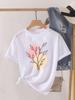 (Asian Size) Love Letter Trend Cute Short Sleeve T Shirt O-neck Tee Clothing Top Casual Fashion Print Lady Female Women Graphic T-shirts