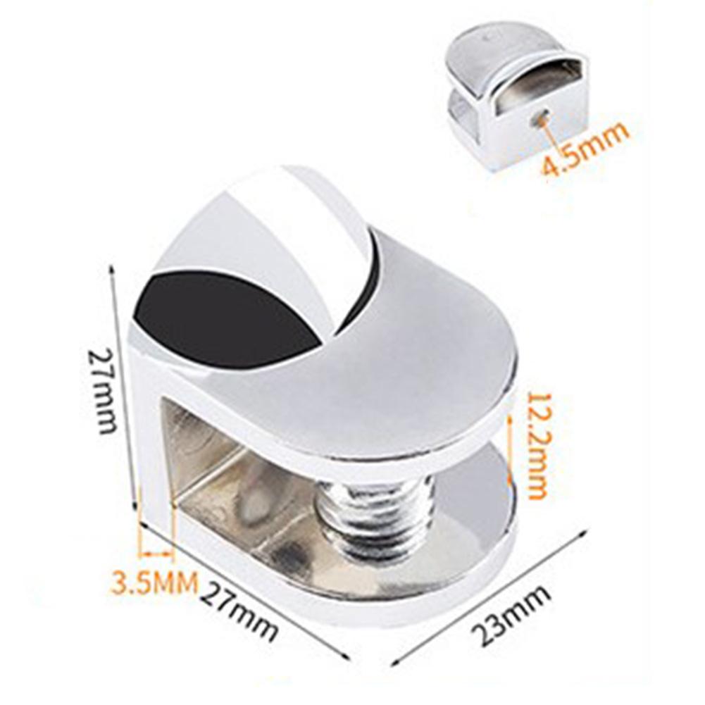 Glass Clip Glass Shelf Clamp Holder Bathroom Glass Shelf Fixing Clip Support Bracket Wine Cabinet Partition Fixing Accessories