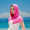 Cooling Hoodie Towel Neck Face Sun Protection Ice Towel Summer Hot Weather Breathable Sports Gym Workout Head Wrap Shawl