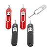 1Pc SIM Card Removal Tool Pin with Removable Key Chain Charm, Suitable for All iPhone, Samsung and Other Smart Phones