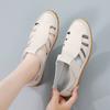 Women's Leather Sandals Loafers Soft Sole Vintage Shoes Flats for Ladies