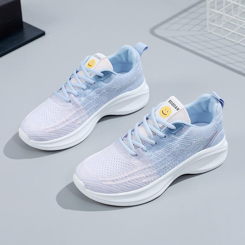 Women's Thick Sole Sneakers 2024 Summer New Mesh Breathability Deodorization Women Versatile Fashion Spring Sports Running Shoes
