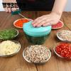 Ручной измельчитель для многофункциональной обработки пищевых продуктов Измельчитель орехов Ручная мясорубка с пятью лезвиями Ручной измельчитель овощей Машина для приготовления чесночной пасты