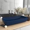 VidaXL Luxury Rectangular Washbasin Countertop Basin Toilet Hand Wash Basin Bathroom Cosmetic Room Home Blue 146957