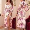 New Satin Silk Pajamas Women Lingerie Robes Underwear Sleepwear Sexy