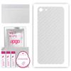 apgo Protective Skin Sticker for the Back Compatible with Apple iPhone 7, Wrap Film, Foil, Vinyl - Pattern Transparent Carbon