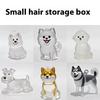 Cartoon Dog Shape Dog Hair Storage Box Hair Grooming Transparent Pet Hair Keychain Diy Handmade Acrylic Puppy Pendants Backpack