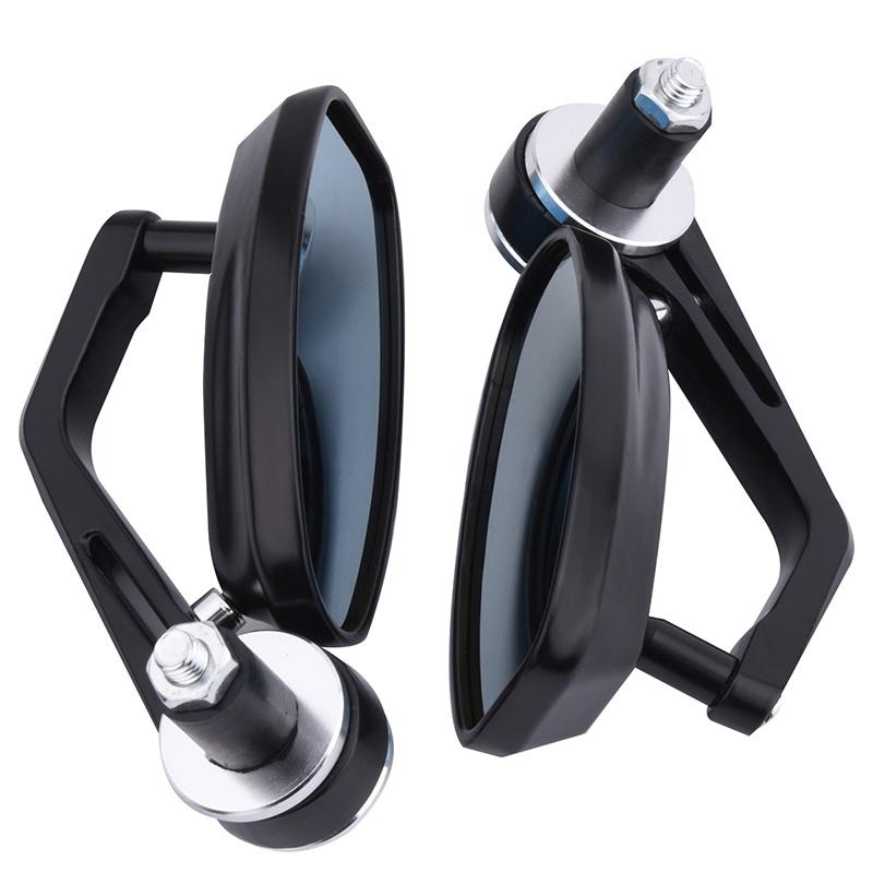Motorcycle 7/8\ Handle Bar End Rearview Side Mirrors For Ducati Honda Yamaha KTM Etc