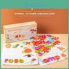Letter Children Wooden Spelling Word Game English Cognitive Matching Toy Puzzle
