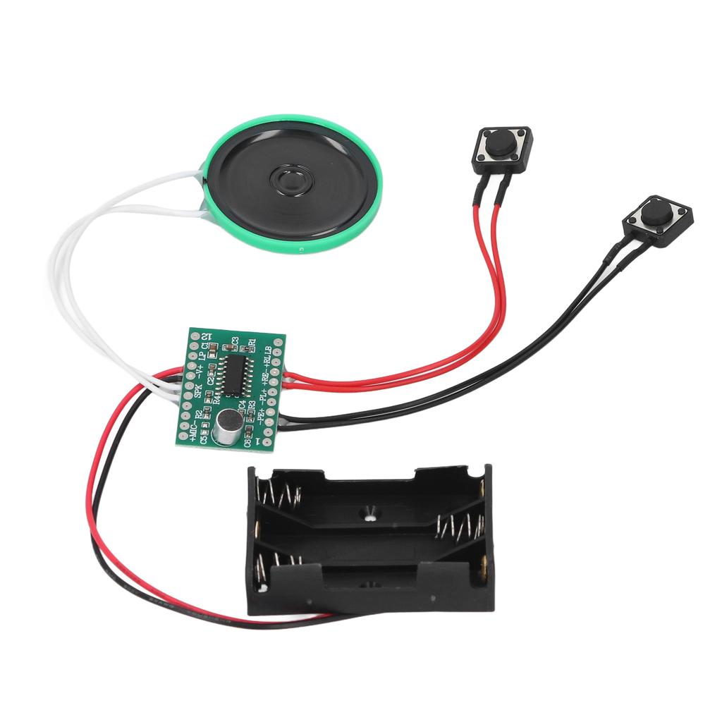 4 Minutes Voice Greeting Card Module 10cm Cable Key Control Looping Playback Recordable Sound