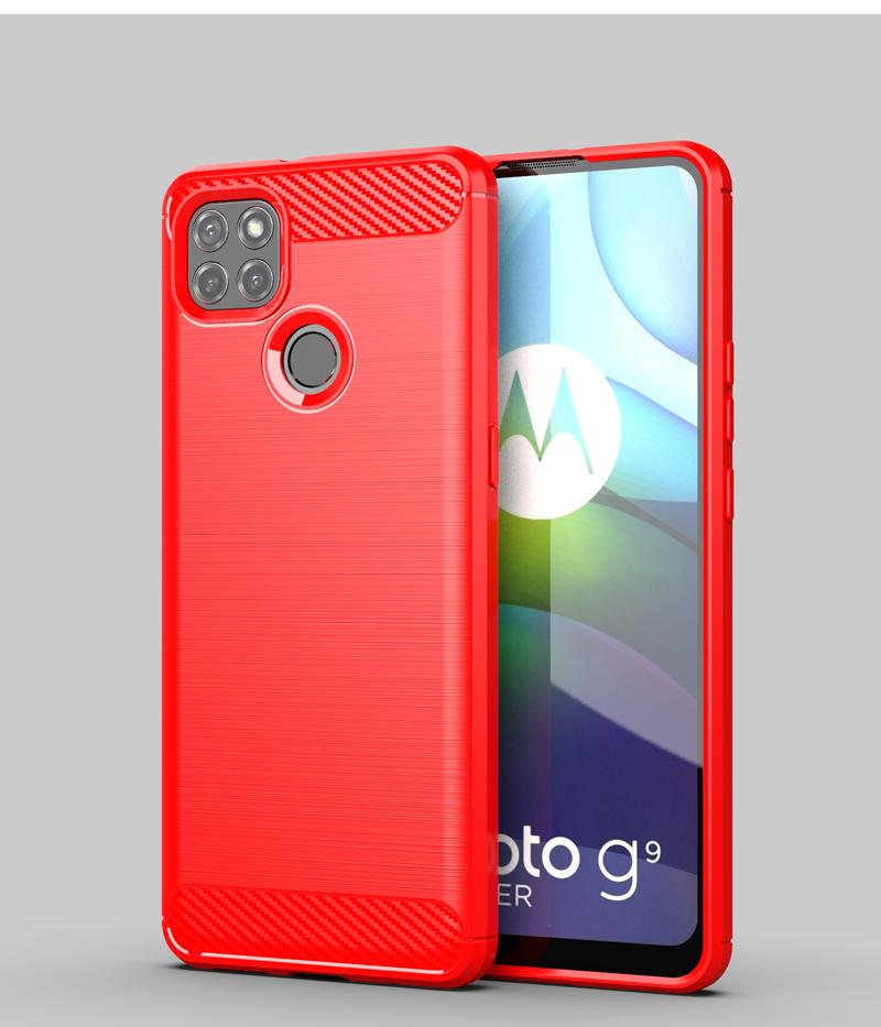 For Motorola Moto G9 Power Case Bumper Rubber Silicon Carbon Fiber Cover For Motorola G9 Power Phone Case For Moto G9 Power Case