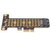 NVMe M.2 to PCIE X1 Riser Card Aluminum Heat Transfer Design Half Height Baffle NVMe PCIE Adapter for Win for Desktop