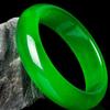 Natural Malay Jade Full Green Bracelet Fashionable Charm Emerald Bangle Jade Bracelet Women's Gift